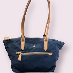 MICHAEL Michael Kors Navy and Tan Tote Bag